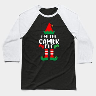 The Gamer Elf Family Matching Group Christmas Video Game Baseball T-Shirt